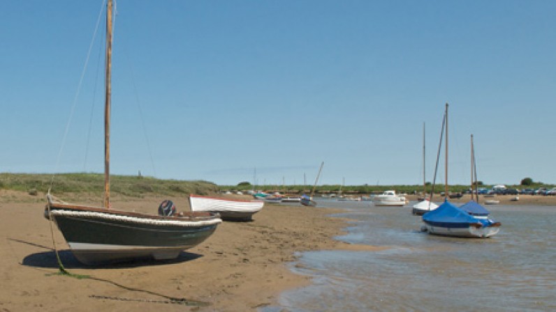Creekes at Overy staithe harbour