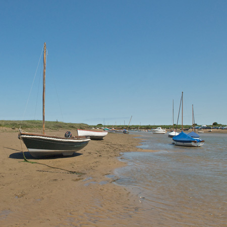 Creekes at Overy staithe harbour